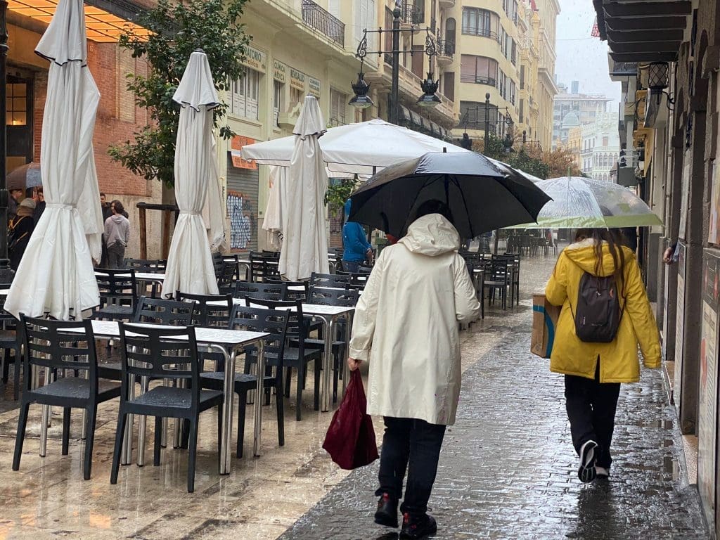 Lluvias en la provincia de Castellón.