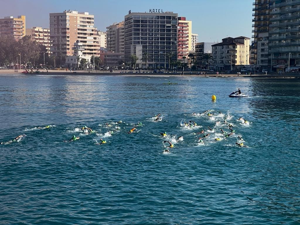 Tramo de aguas abiertas del SwimRun de Oropesa