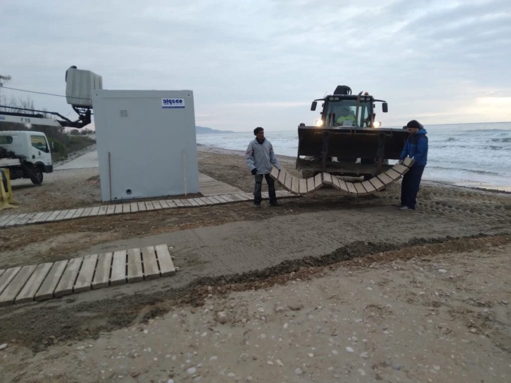 pasarelas playas castellón