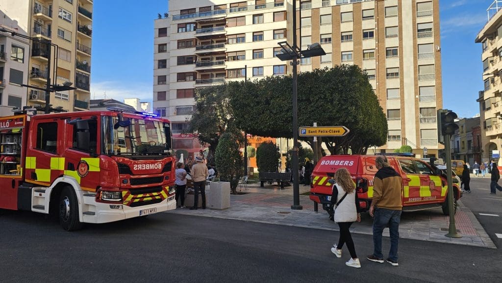 Fuego incendio Olivera Castellón