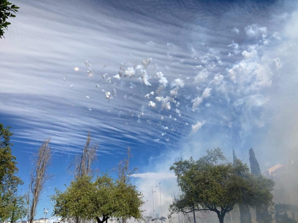 Mascletà Magdalena 2025. Castelló de la Plana. Sábado 29 de marzo. Homenaje a pirotécnico Sirvent