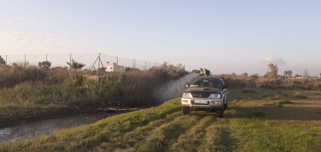 11/05/2025 Castellón.- La ciudad continúa con labores de prevención contra mosquitos en zonas de marjal, el Grao y los imbornables. CASTELLÓ, 11 (EUROPA PRESS) La concejalía de Salud Pública en el Ayuntamiento de Castelló continúa las labores de control y prevención de mosquitos en distintos puntos del término municipal. Durante la última semana, los esfuerzos se han centrado especialmente en las zonas de marjal, el Grao y los imbornales distribuidos por toda la ciudad, considerados puntos 