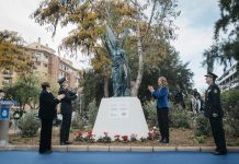 Castellón inaugura la escultura del ‘Ángel Custodio’ y estrena el Paseo de la Policía Nacional por su bicentenario