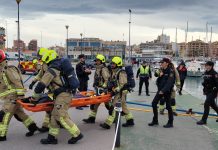 PortCastelló y Club Náutico realizan un simulacro para evaluar su capacidad de coordinación y respuesta en emergencias