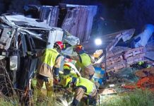 Dos accidentes de camión en la AP-7 dejan dos heridos trasladados al Hospital General de Castellón