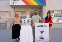 El ‘reloj del Orgullo’ de l’Alcora reivindica que los derechos LGTBI+ no retrocedan