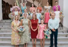 Begoña Carrasco recibe a las Reinas y Damas de la Ciudad de las fiestas de Castellón