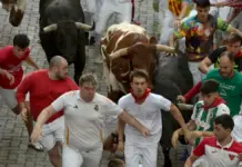 Dos castellonenses, entre los trece trasladados al hospital tras el tercer encierro de San Fermín