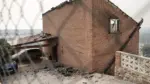 Vivienda en la urbanización Santa Bárbara de Vilavella desalojada por la cercanía de un incendio forestal