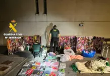 Retirados casi 700 productos falsificados en puestos ilegales de Oropesa y Peñíscola Material intervenido en la operación de la Guardia Civil