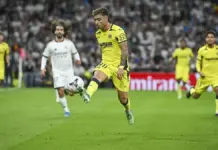 Moleiro confía en el buen momento del Villarreal ante el Nápoles en Champions Alberto Moleiro del Villarreal CF en un partido de LaLiga en el estadio Santiago Bernabéu